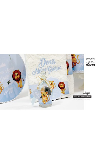 Trusou de botez cu broderie personalizata pentru baieti, Regele leu 28
